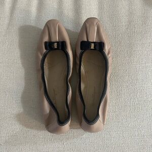 Salvatore Ferragamo My Joy Ballet Flats Beige size 9.5. Never Worn